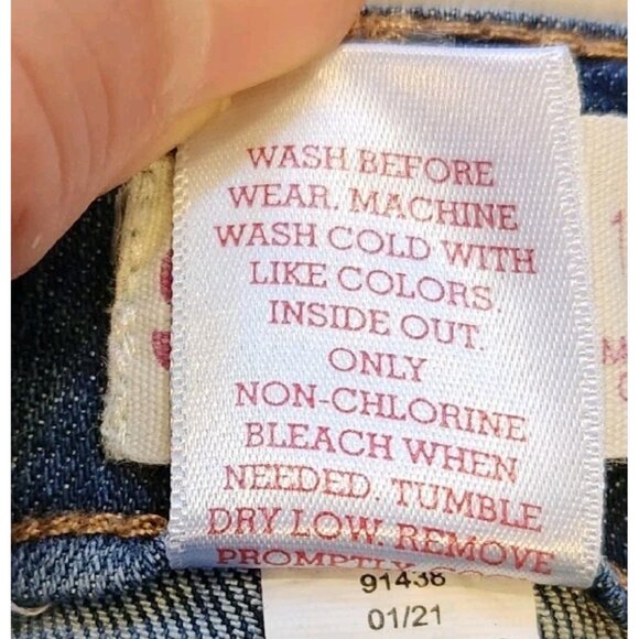 So Jeans Girls' Size 18 PLUS Floral Embroidery Button Fly Mildly Distressed - Picture 8 of 12